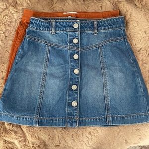 Two Skirts, from old navy and gap. In sizes 10 regular and  large 10-12.